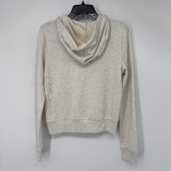 Reebok Women's Pink Logo Embroidered French Terry Zip-Front Hoodie Chamel XS NWT - Picture 3 of 5